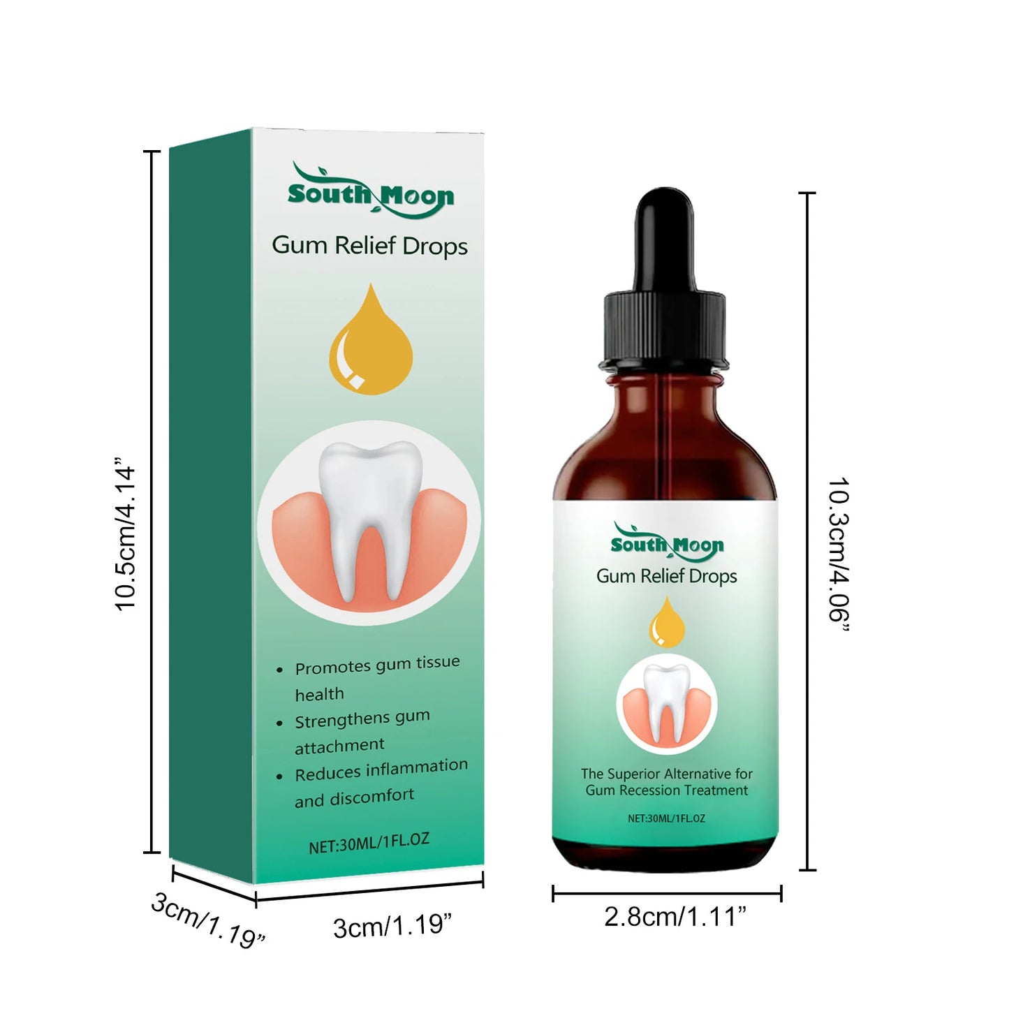 Gum Repair Drops Relieve Receding Gingival Swelling Gum Cleaning Care Oral Periodontal Hygiene Remove Yellow Remove Stain