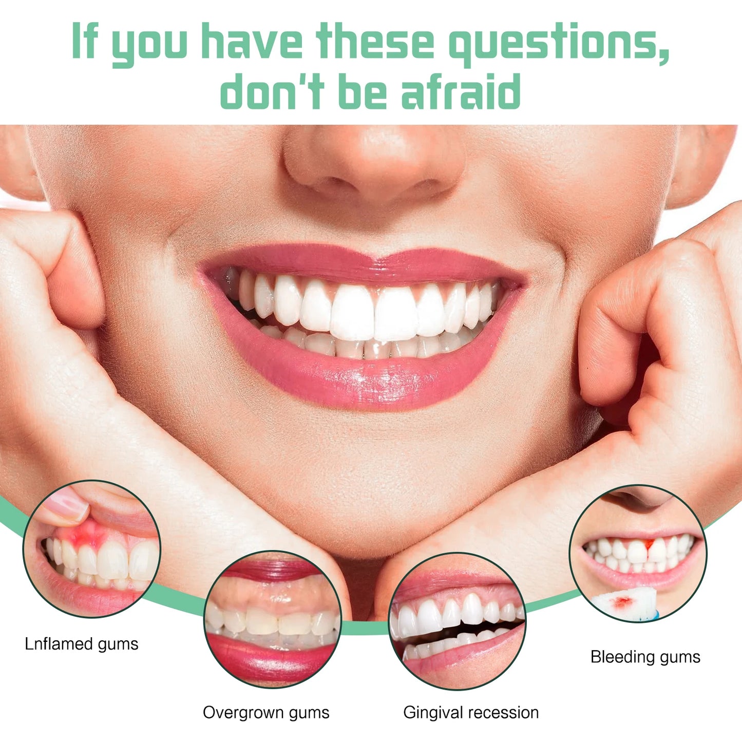 Gum Repair Drops Relieve Receding Gingival Swelling Gum Cleaning Care Oral Periodontal Hygiene Remove Yellow Remove Stain
