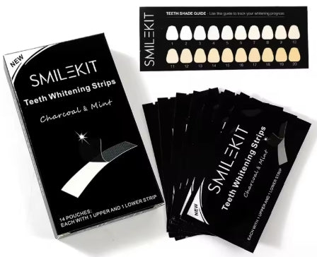 SmileKit Tanden Whitening Gel Strips – 7 tot 24 Stuks – Dubbel Elastisch Bleekstrips voor Stralend Witte Tanden – Mondhygiëne & Tandverzorging