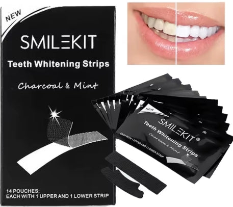 SmileKit Tanden Whitening Gel Strips – 7 tot 24 Stuks – Dubbel Elastisch Bleekstrips voor Stralend Witte Tanden – Mondhygiëne & Tandverzorging